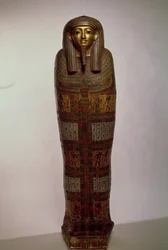Sarcofaag van Nehemes Mentou, priester van Amon, Egyptisch