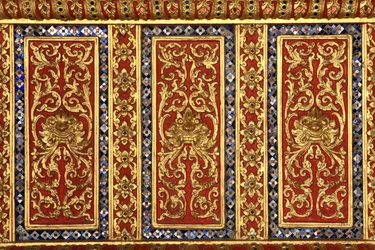 Beeldhouwwerk. Marmeren Tempel. Wat Benchamabophit Dusitvanaram Ratchaworawiharn. 1899. Bangkok. Thailand