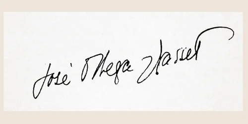 Handtekening van José Ortega y Gasset