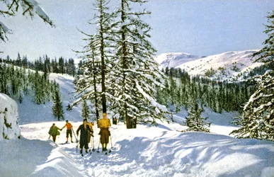 Skitocht aan de Franse Rivièra, ca. 1930