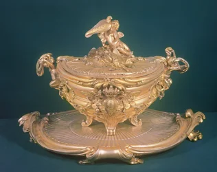Soepterrine, Louis XV, gemaakt voor keizerin Elizabeth (1709-62) van Rusland, door F.T.Germain, Parijs