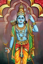 Sri Vadapathira Kaliamman hindoetempel. Avatar van Vishnu. Heer Rama 7e incarnatie. Singapore