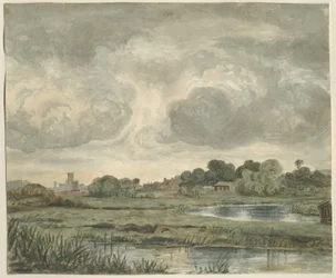 Stafford - Ver Uitzicht vanuit het Oosten: aquarel, nd [?19e eeuw]