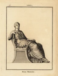 Standbeeld van een Romeinse vrouw