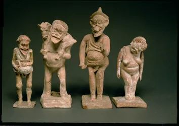 Beeldjes van acteurs en actrices, Hellenistisch, ca. 325-50 v.Chr. (terracotta)
