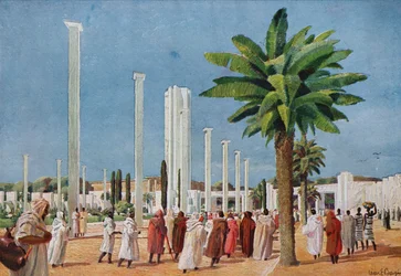 De Erepoort op de Internationale Overzeese Tentoonstelling in Parijs
