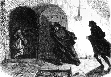 De markies de la Rouërie verrast door de Nationale Garde, ca. 1844