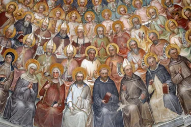 De doopkapel van Padua. Plafondfresco