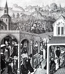 De kroning van Filips II van Frankrijk
