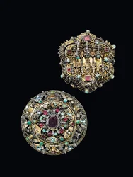 Twee borstrozetten, Nagyszeben, ca. 1675-1700