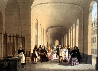 Vichy kuuroord, gravure, Frankrijk