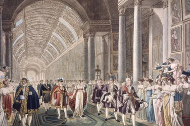 Huwelijk van Napoleon I en Marie-Louise in het Louvre paleis