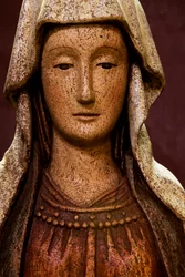 Houten beeld van Sint-Anna, Rennes, Ille et Vilaine, Frankrijk