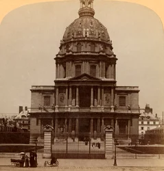 Dome des Invalides, waar de machtige krijger rust - Graf van Napoleon I., Parijs, Frankrijk, 1900