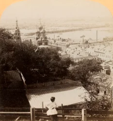 Nizjni Novgorod, Rusland, de zomermarkt van alle naties, 1898.