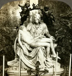 Pietà door Michelangelo, Sint-Pietersbasiliek, Rome, Italië