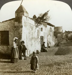Scène op de Via Appia, Rome, Italië
