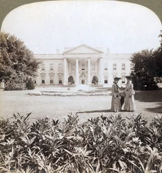 Het Witte Huis, de historische residentie van het staatshoofd - noordgevel, Washington, D.C., 1908
