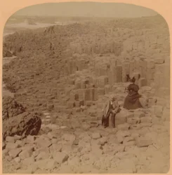 Prachtige Giants Causeway, County Antrim, Ierland, 1899