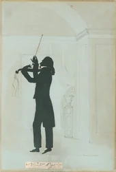 Niccolo Paganini - silhouet