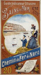 Reclameposter voor de Indicator Guide Illustrated zeebaden bediend door de Noordelijke Spoorweg, zomer 1897