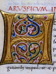 Alfabet: miniatuurletter H