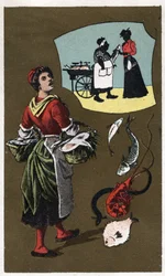Anonieme chromolithografie, eind 19e eeuw.