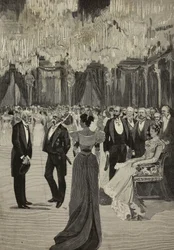 Bal in de hal van de kariatiden, Palazzo Reale, 12 mei