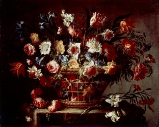 Mand met bloemen