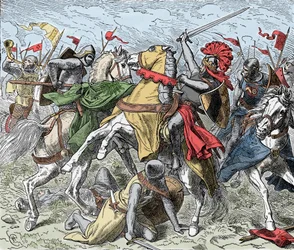 Slag bij de Elster: Rudolf van Zwaben dodelijk gewond