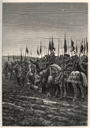 Voor de slag bij Azincourt - Honderdjarige Oorlog: Slag bij Azincourt (Pas-de-Calais) 25 oktober.