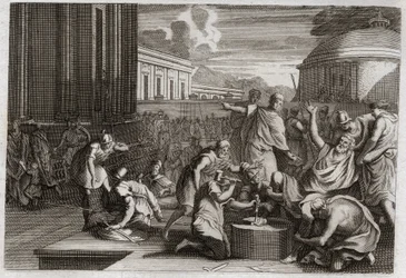 Bijbel van Royaumont, Oude Testament: Straf van Adonibesec. Josua