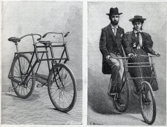 Fiets met twee zitplaatsen van de fabrikant 