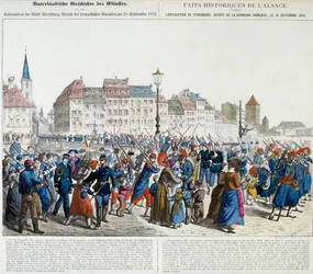 Capitulatie van Straatsburg en vertrek van het Franse garnizoen, 28 september 1870