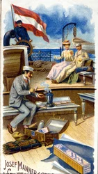 Chocoladereclame “Josef Manner & Gomp, Wenen”