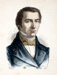 Claude Frederic Bastiat klassiek liberaal theoreticus, politiek econoom - Portret van Frederic Bastiat, econoom (1801 - 1850) - in 