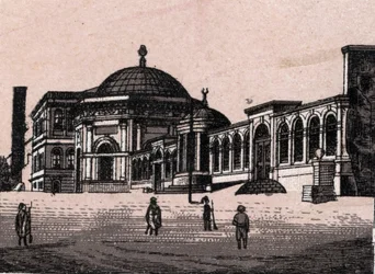 Istanbul, Turkije: uitzicht op de Gebrande Zuil. Uit 