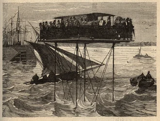 Kraan ruwbouw van Saint-Malo naar Saint-Servan