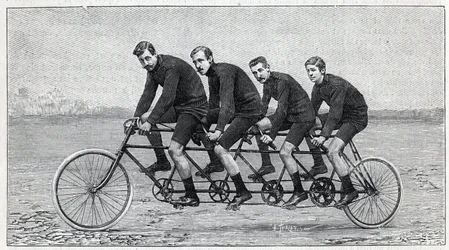 Fietser op een fiets genaamd 