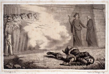 Dood van Murat (1767 - 1815) - in 