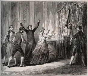 Dood van de Prins van Conde (Louis VI Henri de Bourbon Conde)