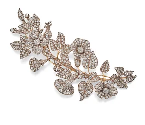 Diamanten broche, c.1860