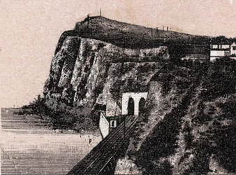 Dover, Engeland: uitzicht op de Shakespeare Cliff