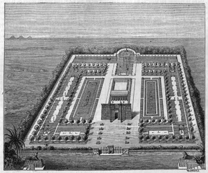 Egyptische tuin in de tijd van de farao