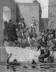 Intocht van Hendrik IV (1553-1610), koning van Frankrijk, in Parijs, 22 maart