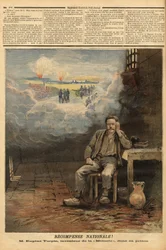 Eugene Turpin (1848-1927) chemicus, uitvinder in 1884 van meliniet (een explosief), in zijn cel, beschuldigd (ten onrechte) van het verkopen van zijn uitvinding aan de vijand. Hij inspireert Jules Verne voor het personage van Thomas Roch in de roman 
