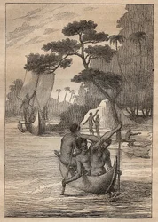 Expeditie door Nicolas Thomas Marion-Dufresne (Marion Dufresne) (1729-1772): kano