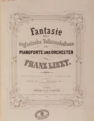 Frontispice van de partituur 