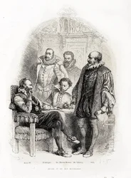 Hendrik IV (1553 - 1610) en zijn ministers: Theodore Agrippa d