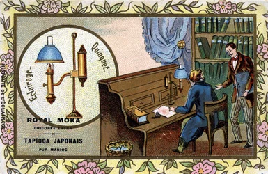 Geschiedenis van de verlichting: Antoine Quinquet perfectioneert de lamp die is uitgevonden door Aimé (Ami) Argand (1755-1803), een Zwitserse natuurkundige.